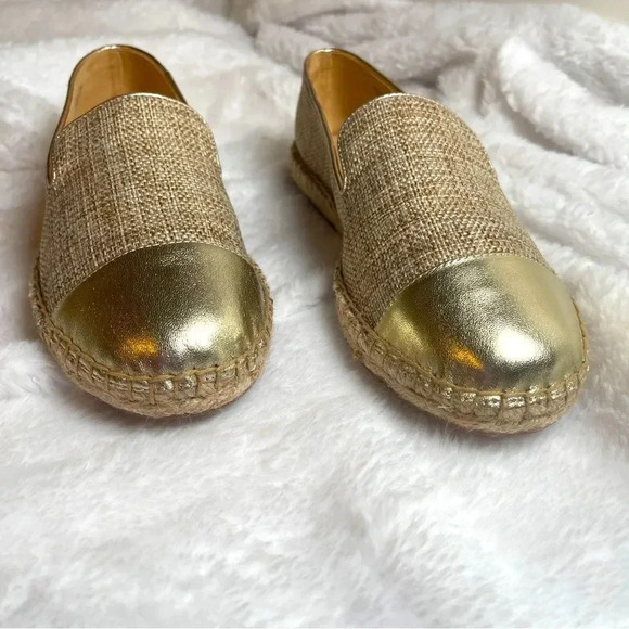 Talbots Izzy Espadrille Flats - Linen - Size 6.5M - Picture 3 of 8